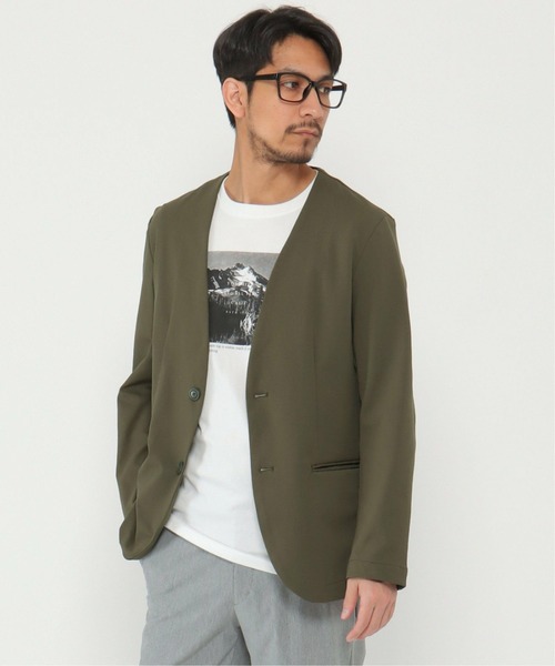 IKKA LOUNGE ジャケット テーラードジャケット ストレッチイージーケア