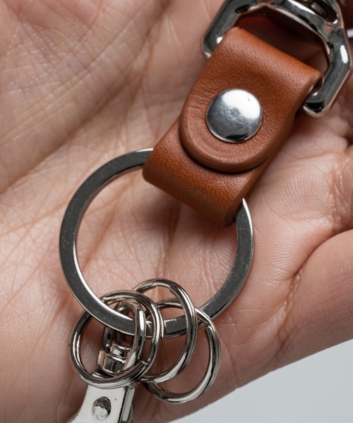 MURA（ムラ） キーホルダー 牛本革 カラビナ キーホルダー : ZOZOTOWN