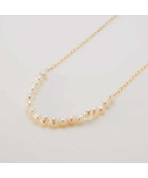 COCOSHNIK（ココシュニック） ネックレス K10バロックパール ケーブル