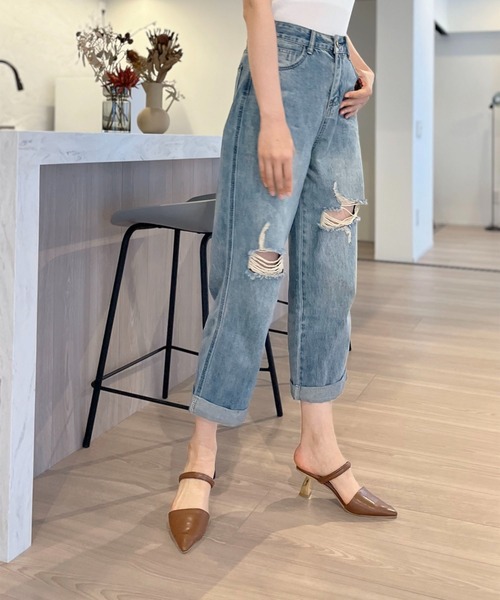 パンツ BIBIY. JEWEL DENIM BIBIY. MADE | ビジューデニムパンツ｜Bibiy.