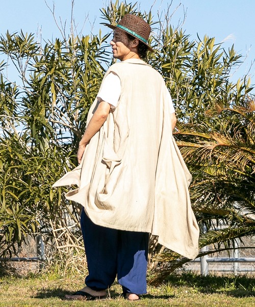MORABITO　スパンコール付 　ロングベスト、ジレ　 サイズ38　モカ 楽天市場】共布ベルト付きダブルボタンロングベスト◇レディース