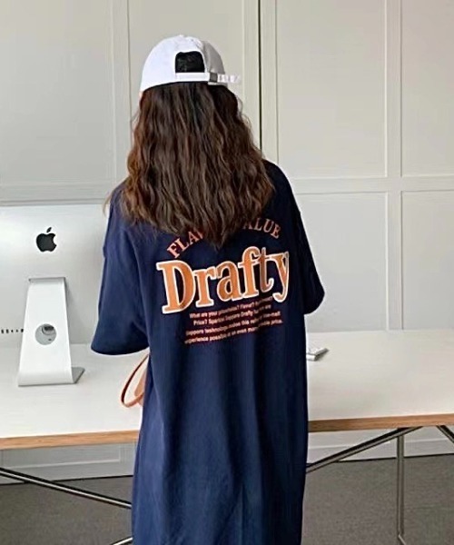 SHEENA ワンピース DraftyバックロゴTシャツワンピース