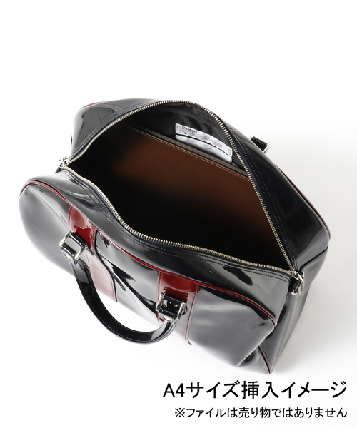 【DAIRIKU / ダイリク】Leather Boston Bag DAIRIKU [ Leather Boston Bag with Soup Acce ] Black | ロイド