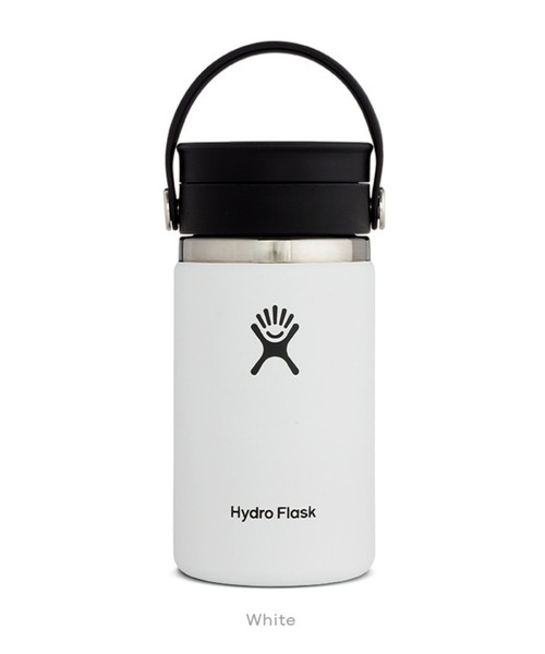 Hydro Flask 水筒 355ml ホワイト/ブラック HYDRO FLASK 水筒 「Hydro Flask」COFFEE 12oz FLEX SIP WIDE