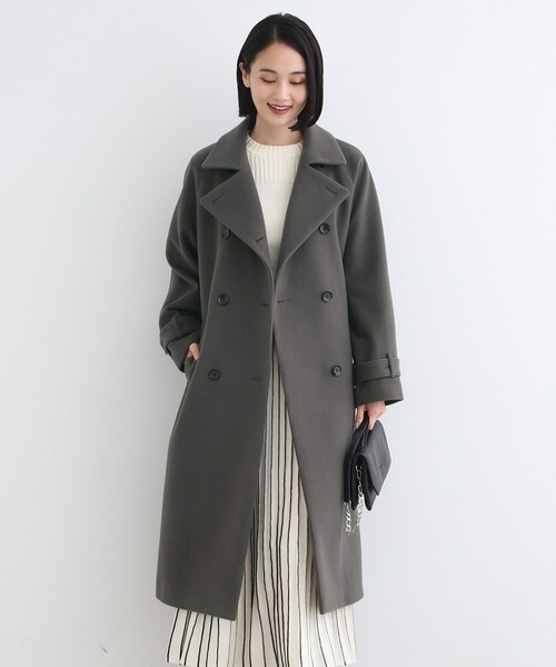 INDIVI 新品 トレンチコート INDIVI（インディヴィ）トレンチコート ベージュ サイズ:36(S位