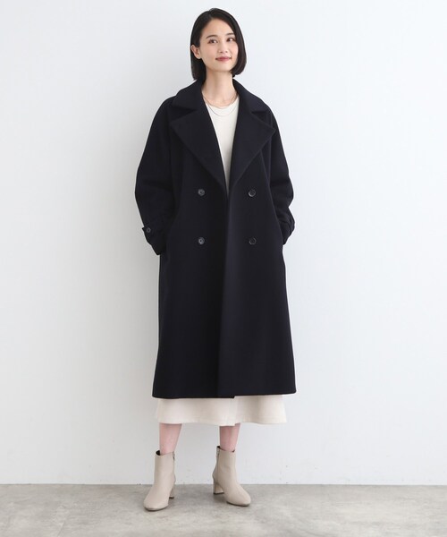 INDIVI（インディヴィ） トレンチコート コート 「ウール」トレンチ風