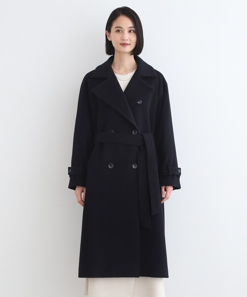 INDIVI（インディヴィ） トレンチコート コート 「ウール」トレンチ風
