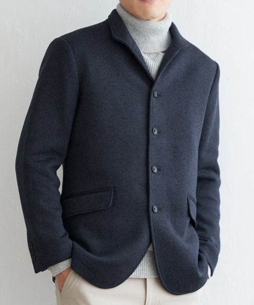 IKKA LOUNGE カバーオール フリーススタンドジャケット メンズ