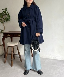 prose verse ステンカラーコート コート バックフリルステン