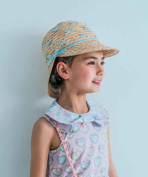 帽子 ハット LOLA MAY | ストローハット キッズ 子供 女の子の画像