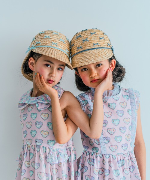 帽子 ハット LOLA MAY | ストローハット キッズ 子供 女の子の画像