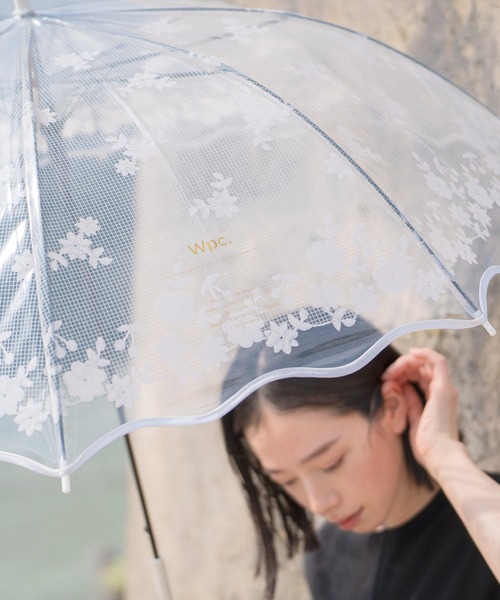 雨傘◆レース付き JK-143 アンシャンテ レース柄 ビニール傘 58cm 柄付きビニール