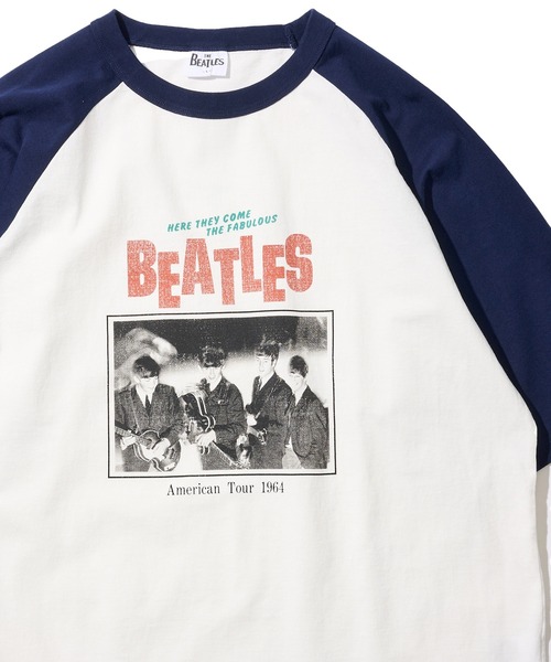 tシャツ 「THE BEATLES/ザ ビートルズ」 ツアーフォトプリント ラグランTシャツ レディース メンズ The Beatles tシャツ 「THE BEATLES/ザ ビートルズ」ツアー