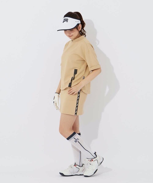 ブラウス シャツ 「FILA GOLF/フィラゴルフ」レディースモックネックシャツ　防透素材  ゴルフ レディース FILA GOLF ブラウス シャツ 「FILA GOLF/フィラゴルフ