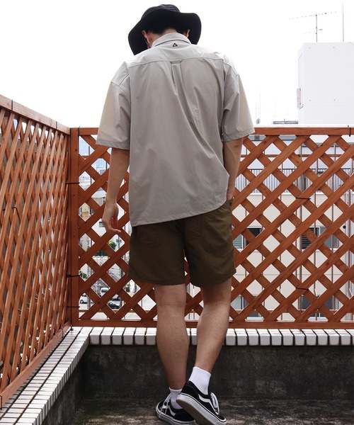 【ZOY新品】 XLサイズ 抗菌防臭 接触冷感 ヨット柄 ストレッチ 半袖シャツ GERRY（ジェリー） シャツ 半袖 接触冷感 撥水 ストレッチ半袖シャツ