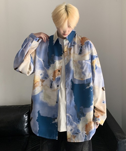 vintage marble shirt ヴィンテージマーブルシャツ TODAYFUL（トゥデイフル）の「Vintageマーブルシャツ（シャツ/ブラウス