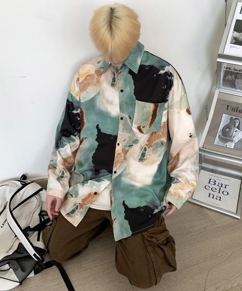 vintage marble shirt ヴィンテージマーブルシャツ TODAYFUL（トゥデイフル）の「Vintageマーブルシャツ（シャツ/ブラウス