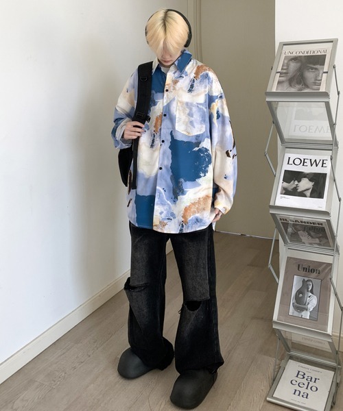 新品未使用　vintage marble shirt ヴィンテージマーブルシャツ CANAL JEAN(キャナルジーン)の「TODAYFUL(トゥデイフル) 