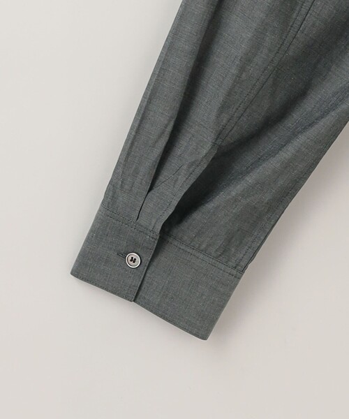 「Steven Alan」 半袖シャツ MEDIUM ダークグレー レディース STEVEN ALAN シャツ ブラウス 「Steven Alan」コットン シルク