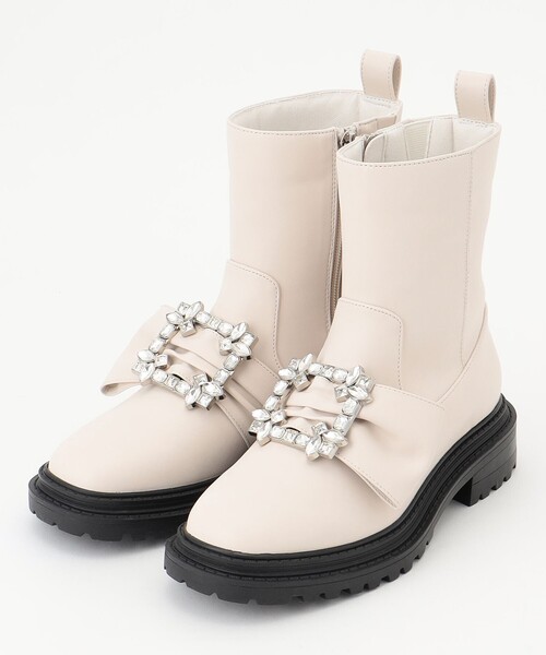 TOCCA ブーツ SQUARE BIJOUX RAINBOOTS レディース : ZOZOTOWN