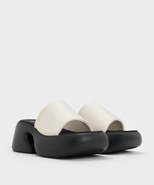 関税込み◆コラボ BALENCIAGAxCrocs プラットフォームミュール CHARLES ＆ KEITH サンダル Baxieバシーシルクプラットフォーム