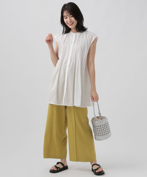 ブラウス シャツ ボイルピンタックノースリーブブラウス レディース JOURNAL STANDARD｜ボイルピンタックノースリーブブラウス