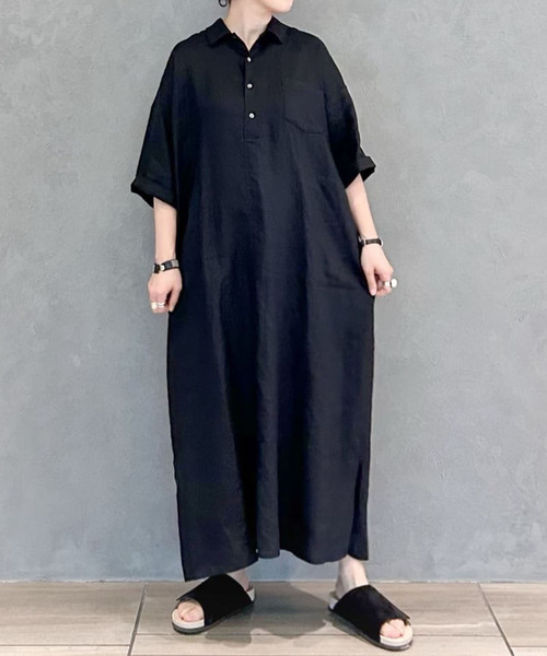 ジャーナルスタンダード　ラックス　40リネンワッシャーシャツワンピース JOURNAL STANDARD LUXE ワンピース 40リネンワッシャー シャツ