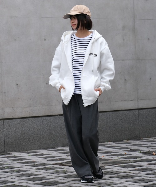 THRASHER スラッシャー ロゴ パーカー XXL 2XL サイズ ホワイト THRASHER パーカー スラッシャー ジップパーカー メンズ