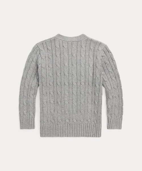 Polo Ralph Lauren ケーブルニット カーディガンキッズ グレー Polo Ralph Lauren Childrenswear ラルフローレン カーディガン