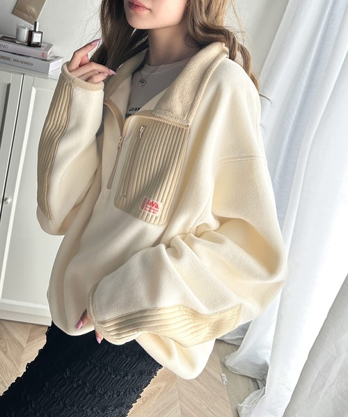 中古良品 45R ヤクコットンスムースのパフスウェット 柔・軽・暖　着心地抜群 Java トレーナー スウェット ジャバコラボ」レトロが気分。エルボ