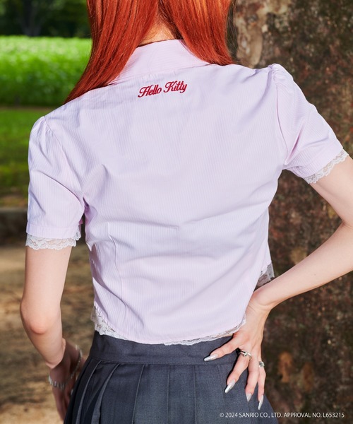 sedacle girl ブラウス シャツ 「HELLO KITTY」刺繍レース