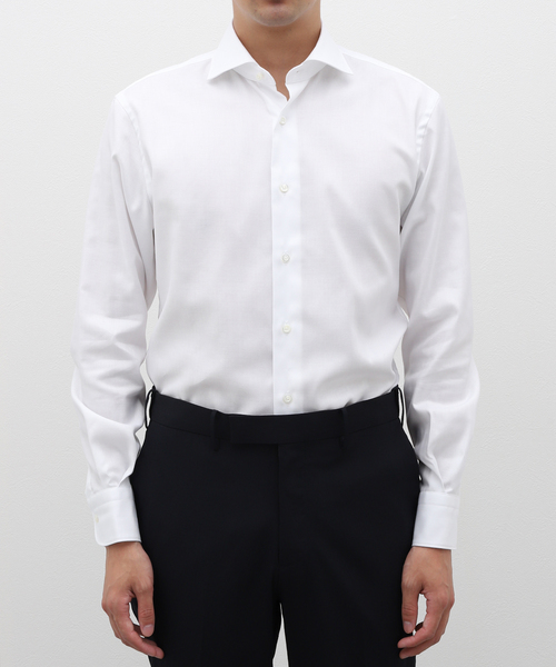 エディフィス（EDIFICE）/D．ホリゾンタル シャツ ヘリンボーン EDIFICE（エディフィス） シャツ D.ホリゾンタル シャツ ヘリンボーン