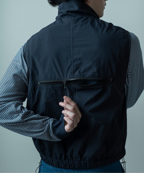 ESLOW エスロー FLAT COLLAR VEST ベスト ジレ 黒 ESLOW エスロー FLAT COLLAR VEST ベスト ジレ 黒 ベスト・ジレ