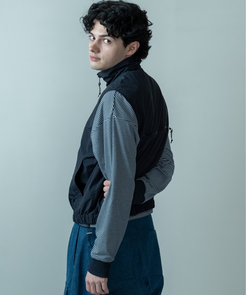 Be.Nection ベスト ジレ NYLON STAND COLLAR VEST / ナイロン