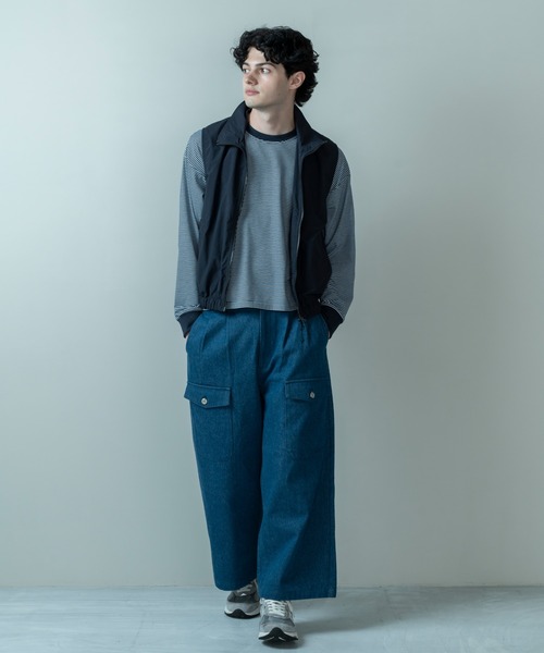 Be.Nection ベスト ジレ NYLON STAND COLLAR VEST / ナイロン
