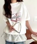 tシャツ 半袖 こなれカジュアルの新定番。前後...の詳細画像4