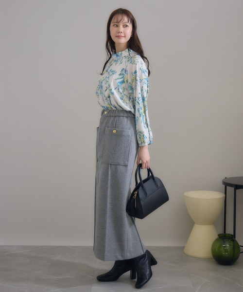 ブラウス シャツ 「KATHARINE ROSS」フローラルシャドーリーフプリントブラウス レディース KATHARINE ROSS ブラウス シャツ 「KATHARINE ROSS」フローラル