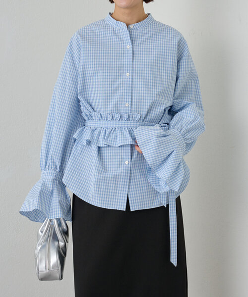 ブラウス シャツ (CREOLME)フリルカラーブラウス レディース ROSE BUD｜CREOLME/フリルカラーブラウス | Rakuten Fashion