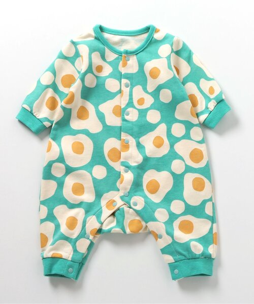 新品未使用タグ付き◆ミキハウスホットビスケッツ カラフルビーンズ総柄カバーオール カラフルビーンズ 総柄カバーオール（ロンパース）｜HOT BISCUITS