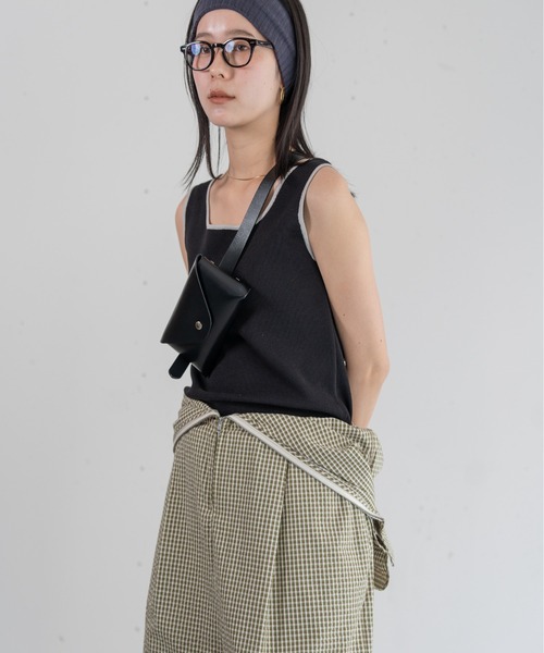 hwyl（ヒュイル） ベルト レザーベルトポーチ「本革」 レディース