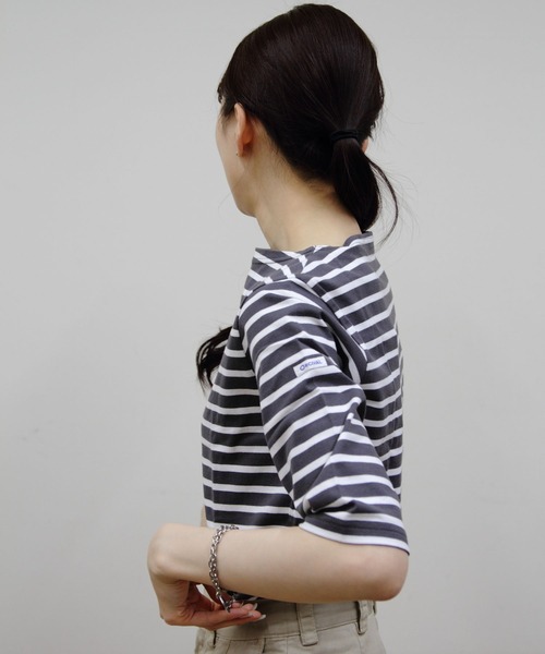 tシャツ ORCIVAL/オーシバル　ボートネックハーフスリーブプルオーバー　ボーダー　BOATNECK HALFSLEEVE PULLOVER BO ORCIVAL tシャツ ORCIVAL/オーシバル ボートネックハーフ