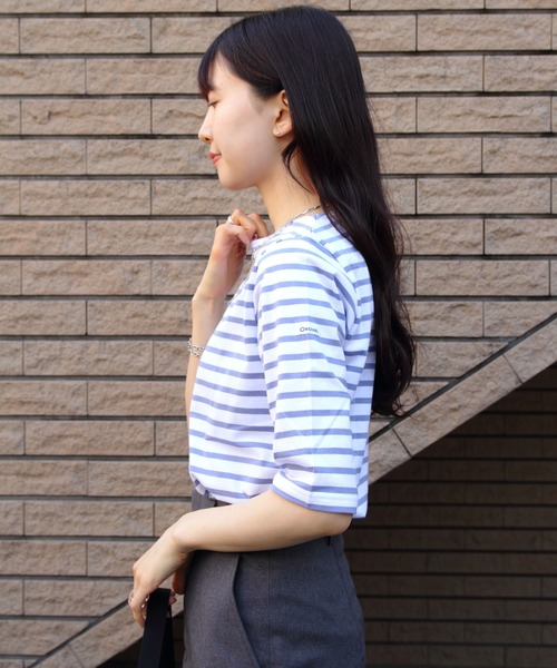 tシャツ ORCIVAL/オーシバル　ボートネックハーフスリーブプルオーバー　ボーダー　BOATNECK HALFSLEEVE PULLOVER BO 楽天市場】【SALE！30%OFF】オーシバル オーチバル ORCIVAL