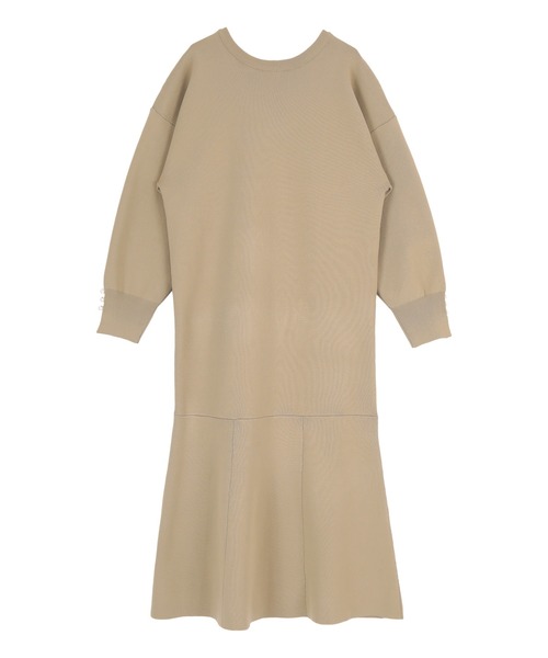 titivate（ティティベイト） ニットワンピース S グレイッシュベージュ