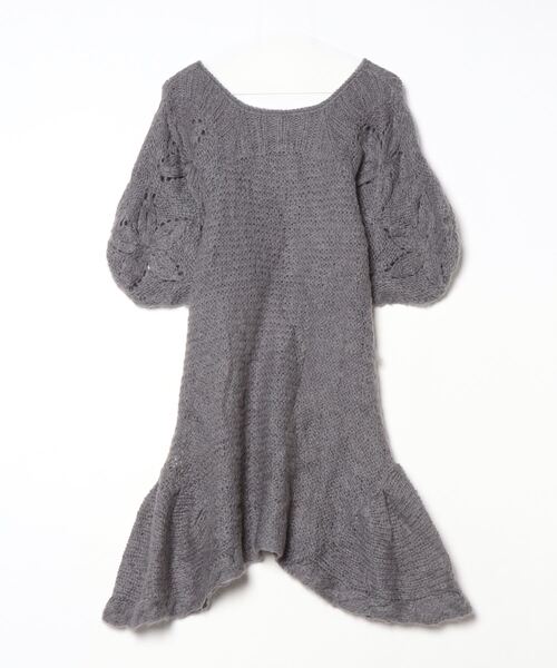 「AVIE」 ニットワンピース 2 グレー レディース_画像2