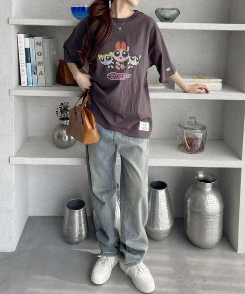 パワーパフガールズ TシャツXS オーバーサイズ Ada. tシャツ 「パワーパフガールズ / POWERPUFF GIRLS パワパフ
