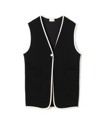 DES PRES（デプレ） ベスト ジレ レーヨンナイロンダブルフェイス V