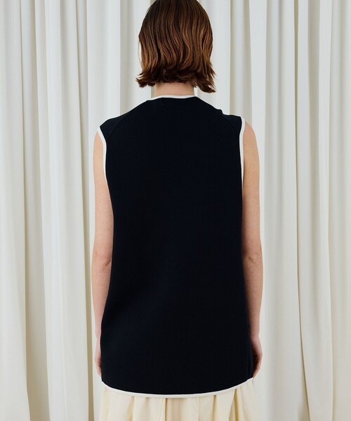 DES PRES（デプレ） ベスト ジレ レーヨンナイロンダブルフェイス V