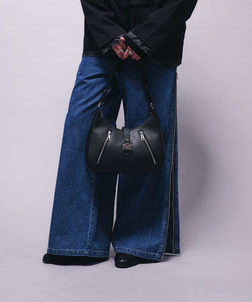 selle glant サイドデザインタックハーフムーンバッグ SIDE DESIGN TUCK HALF MOON BAG/サイドデザインタックハーフ