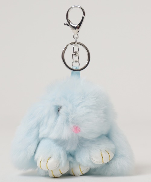 WEGO（ウィゴー） キーホルダー WEGO/もふもふうさぎぬいぐるみ
