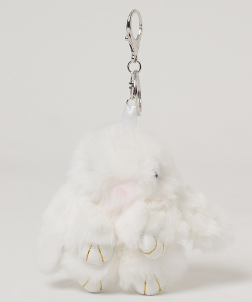 WEGO（ウィゴー） キーホルダー WEGO/もふもふうさぎぬいぐるみ